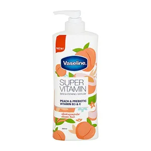 ครีมทาผิววาสลีน Vaseline Super Vitamin Brightening Serum Peach& Prebiotic Vitamin B3&C